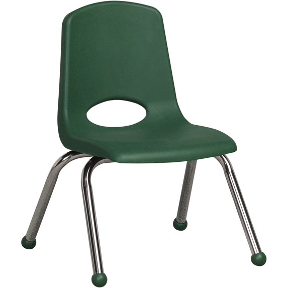 ECR4Kids School Stack Chair Chrome Legs, Multiple Sizes/Colors/Types