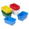 thumbnail image 1 of ECR4Kids Scoop Front Plastic Storage Bins, Multipurpose Organization, Assorted, 15-Piece, 1 of 9