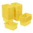 thumbnail image 1 of ECR4Kids Scoop Front Plastic Storage Bins, Multipurpose Organization, Yellow, 30-Piece, 1 of 9