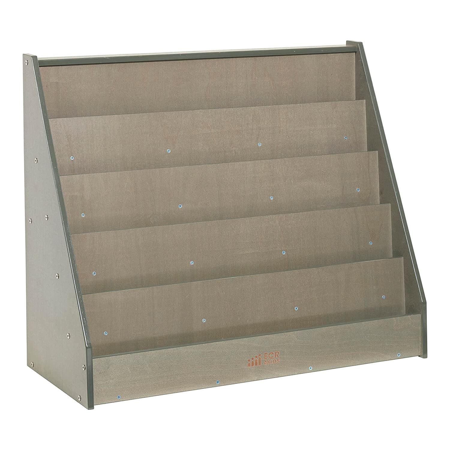 Gray Wash Birch Wood Kids' Single-Sided Book Display