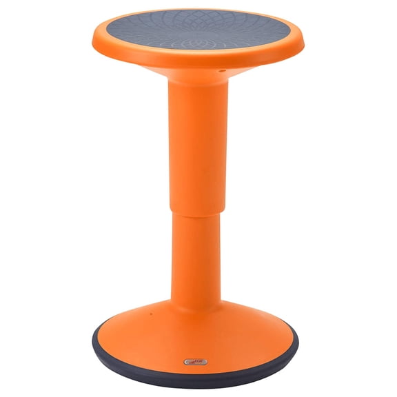 ECR4Kids SitWell Wobble Stool, Adjustable Height, Active Seating, Orange