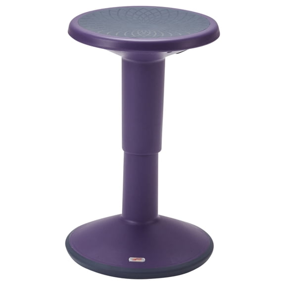 ECR4Kids SitWell Active Wobble Stool with Adjustable Height, Flexible Seating, Eggplant