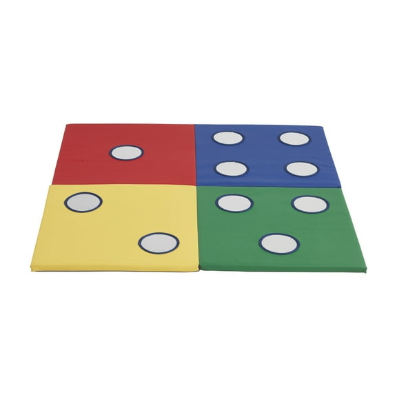 ECR4Kids SoftZone 123 Look at Me Activity Play Mat with Mirrors, Folding Playmat, Assorted