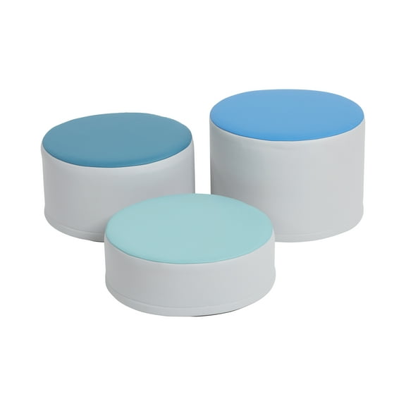 SoftZone Colorful Stump Stool Set