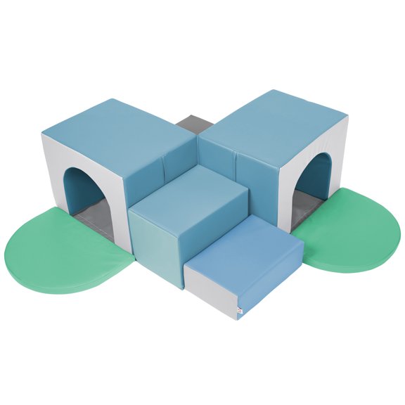 ECR4Kids SoftZone Tunnel Maze Corner Climber, Beginner Playset, Contemporary, 7-Piece