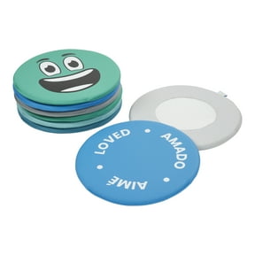 ECR4Kids SoftZone Emotion Pads with Mirror, Trilingual, Expression Cushions, Contemporary, 8-Piece