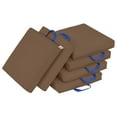 thumbnail image 1 of ECR4Kids SoftZone Floor Cushions, Square, Chocolate, 6-Piece, 1 of 12