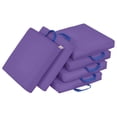 thumbnail image 1 of ECR4Kids SoftZone Square Floor Cushions with Handle, Flexible Seating, Purple, 6-Piece, 1 of 9
