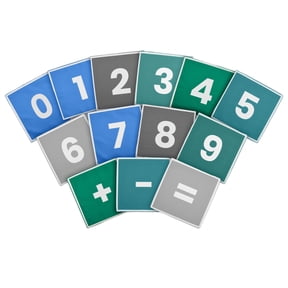 ECR4Kids SoftZone Hop to It Math Number Floor Mats Game, Contemporary, 13-Piece