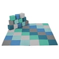 thumbnail image 1 of ECR4Kids SoftZone Patchwork Toddler Activity Mat and 12 Stacking Block Set - Contemporary, 1 of 14