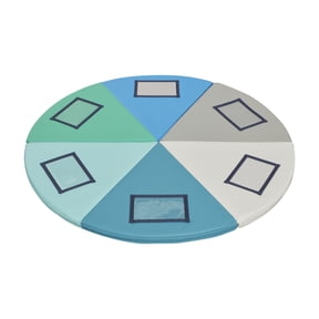 ECR4Kids SoftZone Picture Me Folding Activity Play Mat, Daycare Essentials, Contemporary