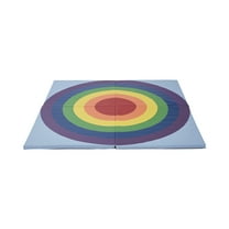 ECR4Kids SoftZone Rainbow Activity Mat, Rainbow, 1
