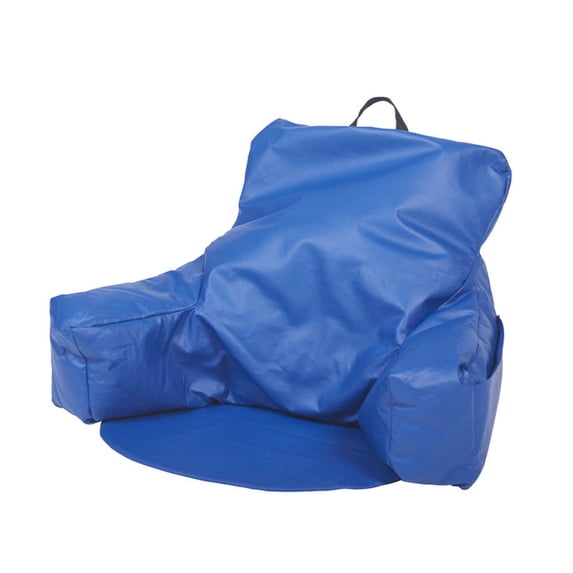 ECR4Kids SoftZone® Relax-N-Read Bean Bag Back Pillow Chair with Storage Pockets, Multiple Colors