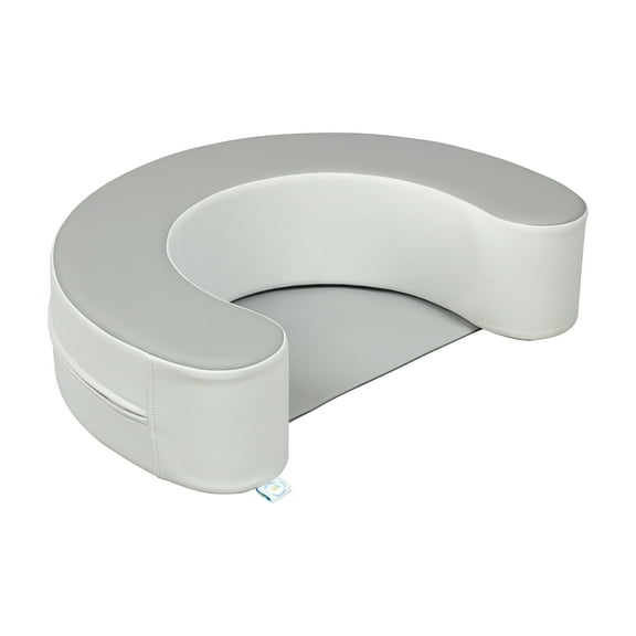 ECR4Kids SoftZone Sit-Up Support Ring Baby Floor Pillow, Toddler Seating, Grey/Light Grey