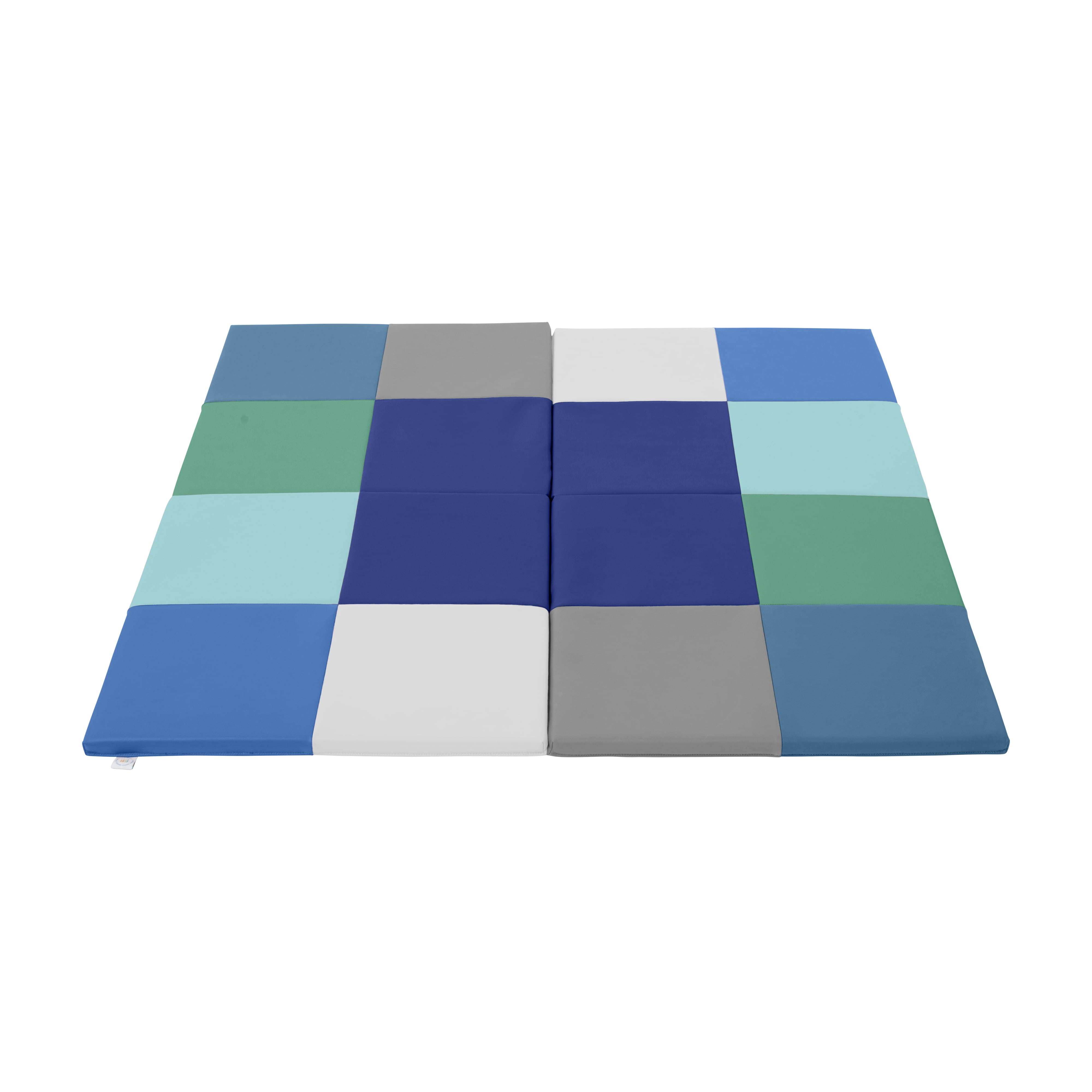 ECR4Kids SoftZone Square Dance Folding Activity Play Mat, 48in Square, Baby Essentials, Contemporary
