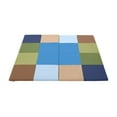 thumbnail image 1 of ECR4Kids SoftZone Square Dance Folding Activity Play Mat, 48in Square, Baby Essentials, Earthtone, 1 of 9
