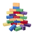 thumbnail image 1 of ECR4Kids SoftZone Stack-A-Brick Foam Blocks, Beginner Playset, Assorted, 24-Piece, 1 of 9