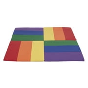 ECR4Kids SoftZone Turning Tiles Folding Activity Play Mat, 48in Square, Baby Essentials, Assorted