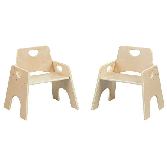 Stackable Wooden Toddler Chair, 10in