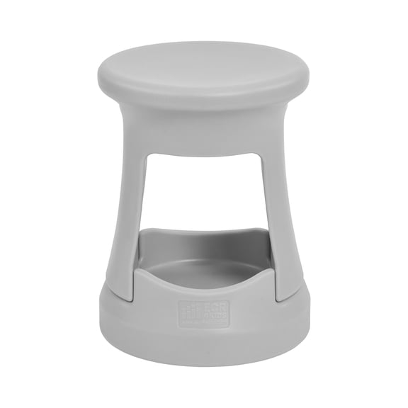 ECR4Kids Active Storage Wobble Stool, 18in Seat Height, Children's Furniture, Light Grey