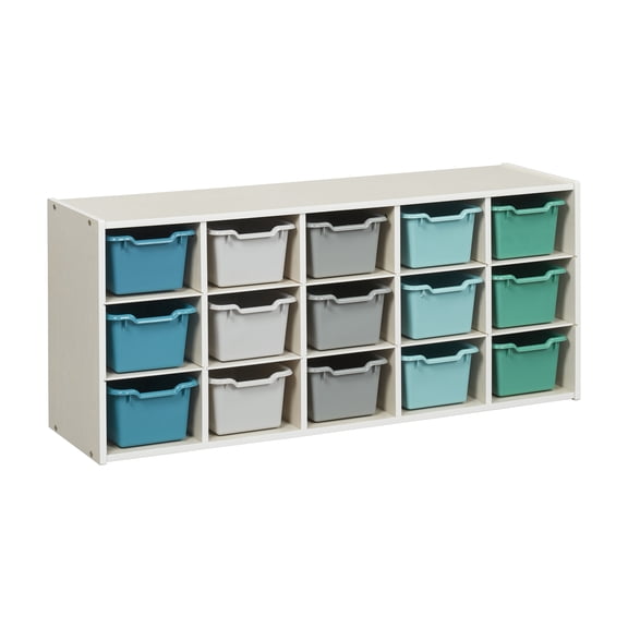 Streamline 15 Cubby Tray Cabinet and 15 Scoop Front Bins, 3x5