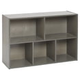 thumbnail image 1 of ECR4Kids Streamline 5-Compartment Single-Sided Storage Cabinet, 24in, Kids Furniture, Grey Wash, 1 of 9