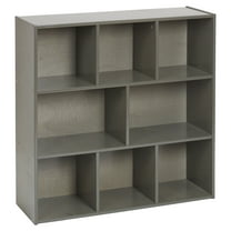 ECR4Kids Streamline 8-Compartment Storage Cabinet, 36in, Grey Wash