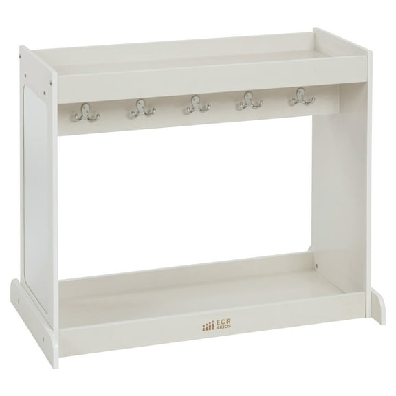 ECR4Kids Streamline Toddler Dress-Up Island, White Wash