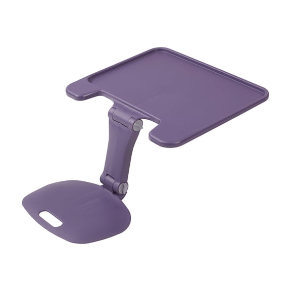 ECR4Kids The Surf Folding Portable Activity Lap Desk, Large, Adjustable, Flexible Seating, Eggplant