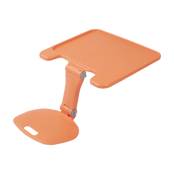 ECR4Kids The Surf Folding Portable Activity Lap Desk, Large, Adjustable, Flexible Seating, Orange
