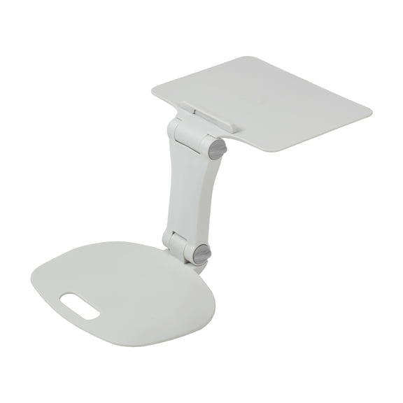 ECR4Kids The Surf Folding Portable Activity Lap Desk, Adjustable, Flexible Seating, Light Grey