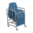 thumbnail image 1 of ECR4Kids The Surf Portable Activity Lap Desk with Mobile Storage Cart, Peacock Blue, 10-Pack, 1 of 10