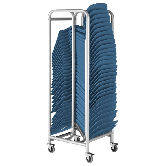 ECR4Kids The Surf Portable Lap Desk with Mobile Storage Cart, Peacock Blue, 30-Pack