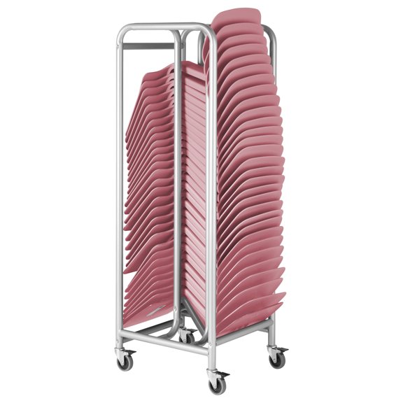 ECR4Kids The Surf Portable Lap Desk with Mobile Storage Cart, Pink, 30-Pack