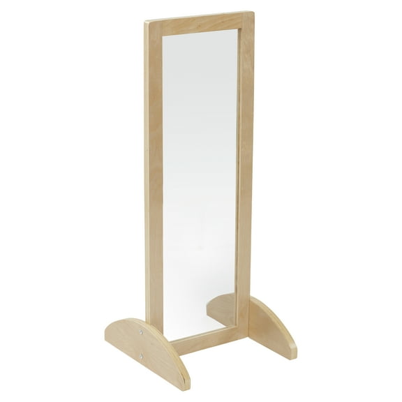 ECR4Kids Toddler Single-Sided Bi-Directional Mirror, Natural