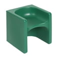 thumbnail image 1 of ECR4Kids Tri-Me 3-In-1 Multipurpose Outdoor Cube Chair, Children's Furniture, Green, 1 of 9