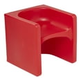 thumbnail image 1 of ECR4Kids Tri-Me 3-In-1 Multipurpose Outdoor Cube Chair, Children's Furniture, Red, 1 of 9