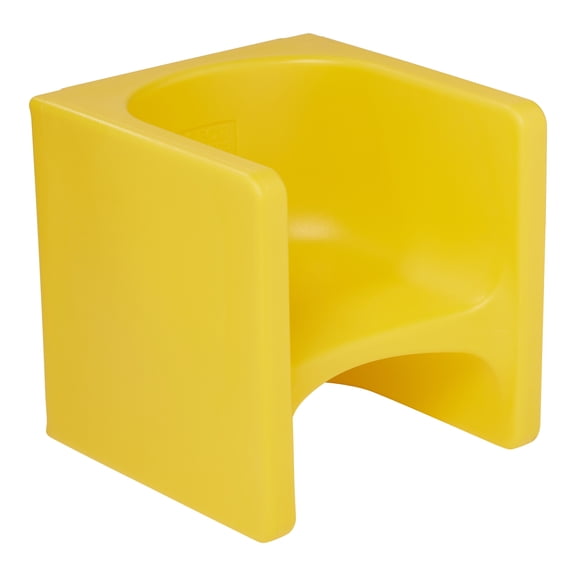 ECR4Kids Tri-Me 3-In-1 Multipurpose Outdoor Cube Chair, Children's Furniture, Yellow