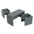 thumbnail image 1 of ECR4Kids Tri-Me Table and Cube Chair Set, Dark Grey, 3-Piece, 1 of 9