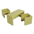 thumbnail image 1 of ECR4Kids Tri-Me Table and Cube Chair Play Set, Multipurpose Furniture, Fern Green, 3-Piece, 1 of 9
