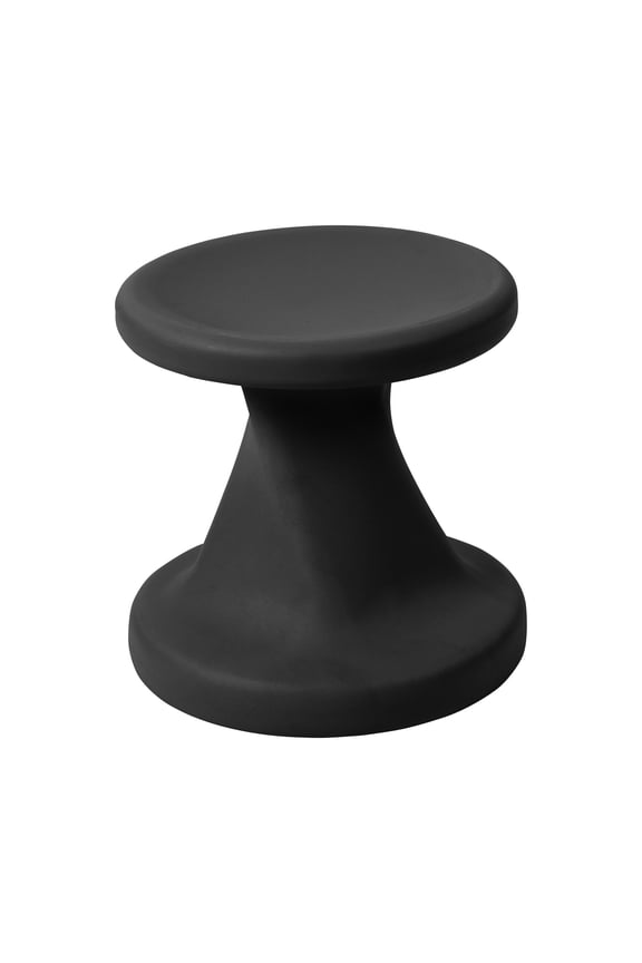 Twist Active Wobble Stool, 14in Seat Height, Classroom Furniture, Black