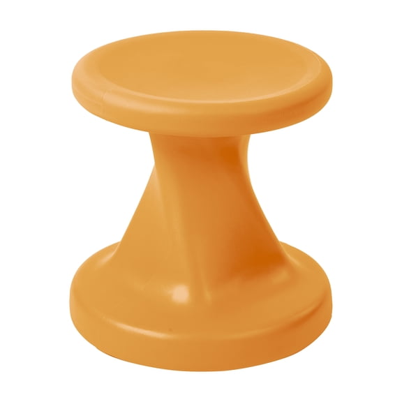 ECR4Kids Twist Active Wobble Stool, 14in Seat Height, Classroom Furniture, Orange