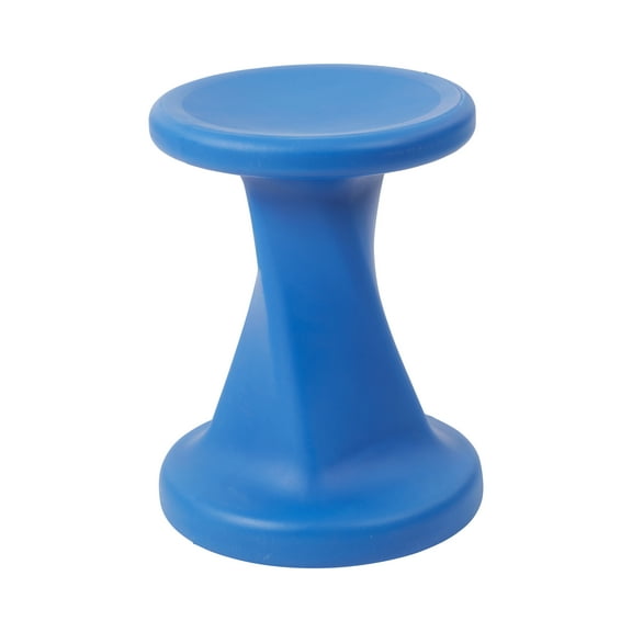 ECR4Kids Twist Active Wobble Stool, 18in Seat Height, Classroom Furniture, Blue