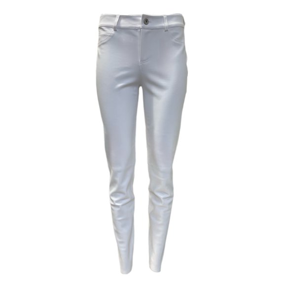 ECRU Women's Casual Soft Slim Leg Avicci Pants, White, 4