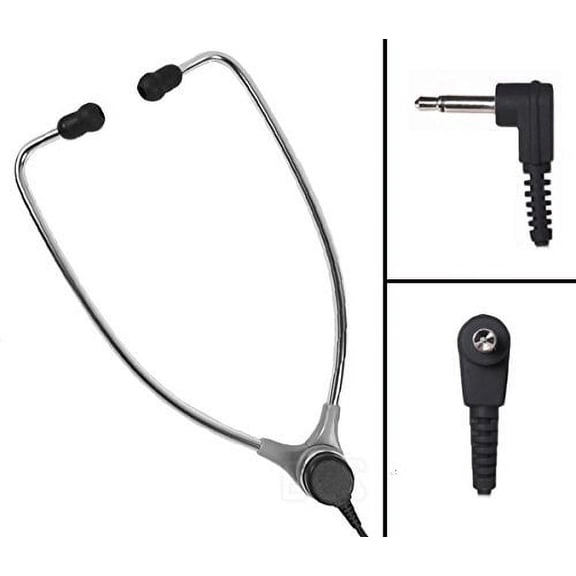 ECS-AL-60 SAET Aluminum Stetho Style Headset With Soft Antimicrobial Eartips