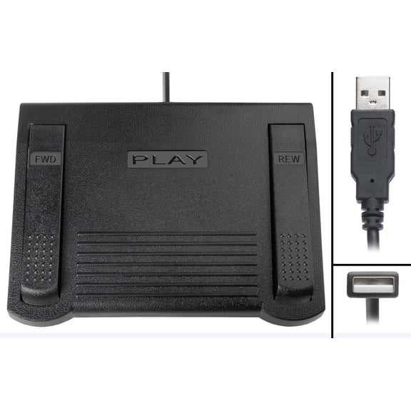 ECS-NVivo-FP Foot Pedal for use with Nvivo Pro Software