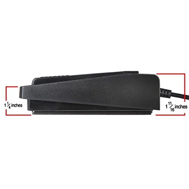 ECS USB Computer Foot Pedal for use with VLC Media Player