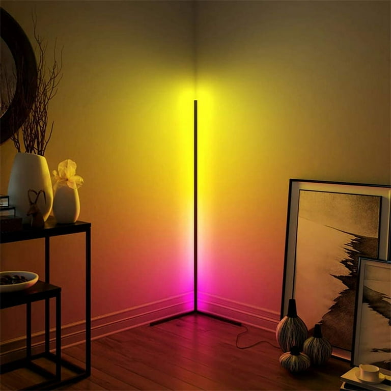 ECSEE Corner Floor Lamp Corner Light RGB Color Changing Led