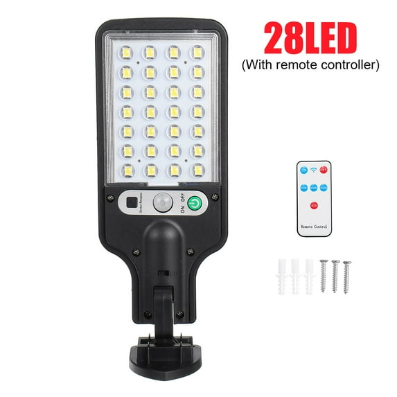 ECSEE Solar Street Lights, LED Solar Lights, 3 Lighting Modes, 120? PIR Motion Sensor Wall Lights, Waterproof Security Night Light Outdoor Lamp for Garden Patio Walkway Pathway