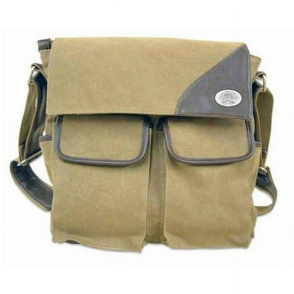 ECU Messenger Bag Waxed Bag, 15 x 13 x 8